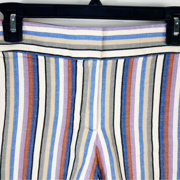 LOFT Women's Size 8 Striped Bermuda The Riviera Short Cotton / Linen - Picture 3 of 9